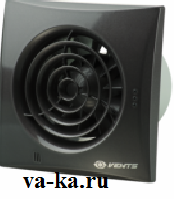 Вентилятор накладной ВЕНТС Квайт 100 (Black-Черный)